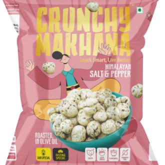 Crunchy Makhana Himalayan Salt & Pepper