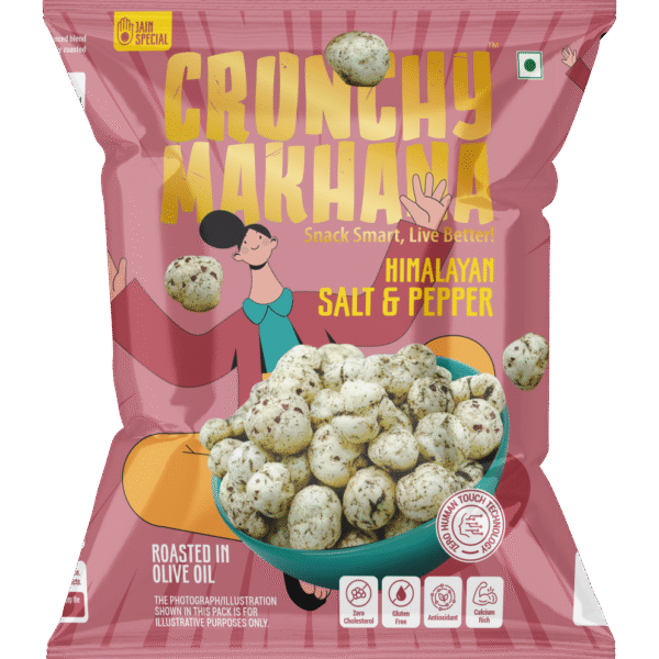 Crunchy Makhana Salt and Pepper